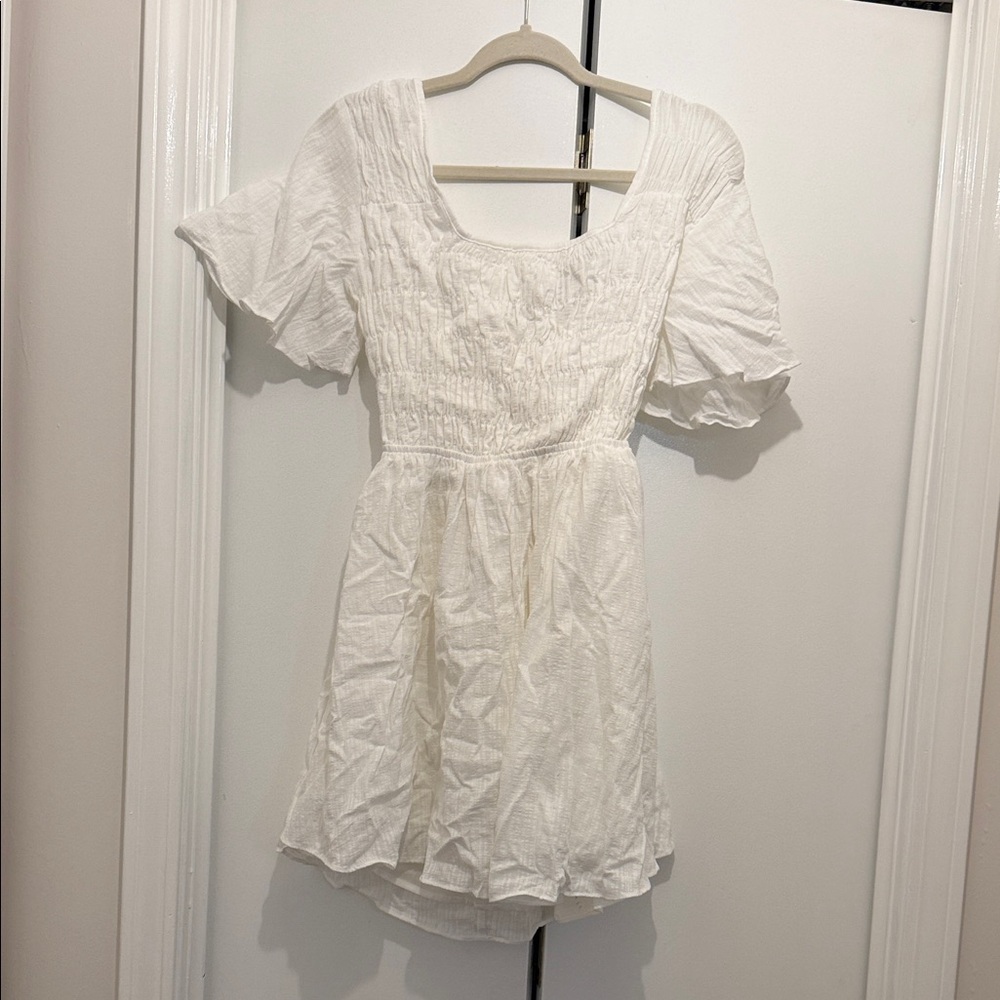 Elegant White Mini Dress